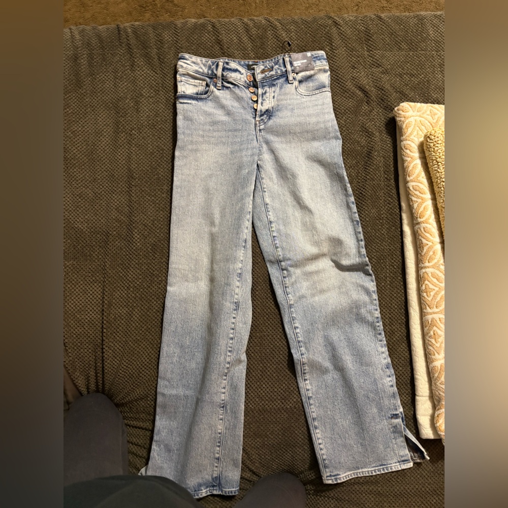 Express Light Blue Flare Jeans
